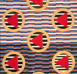 Triangles rouges dans des cercles